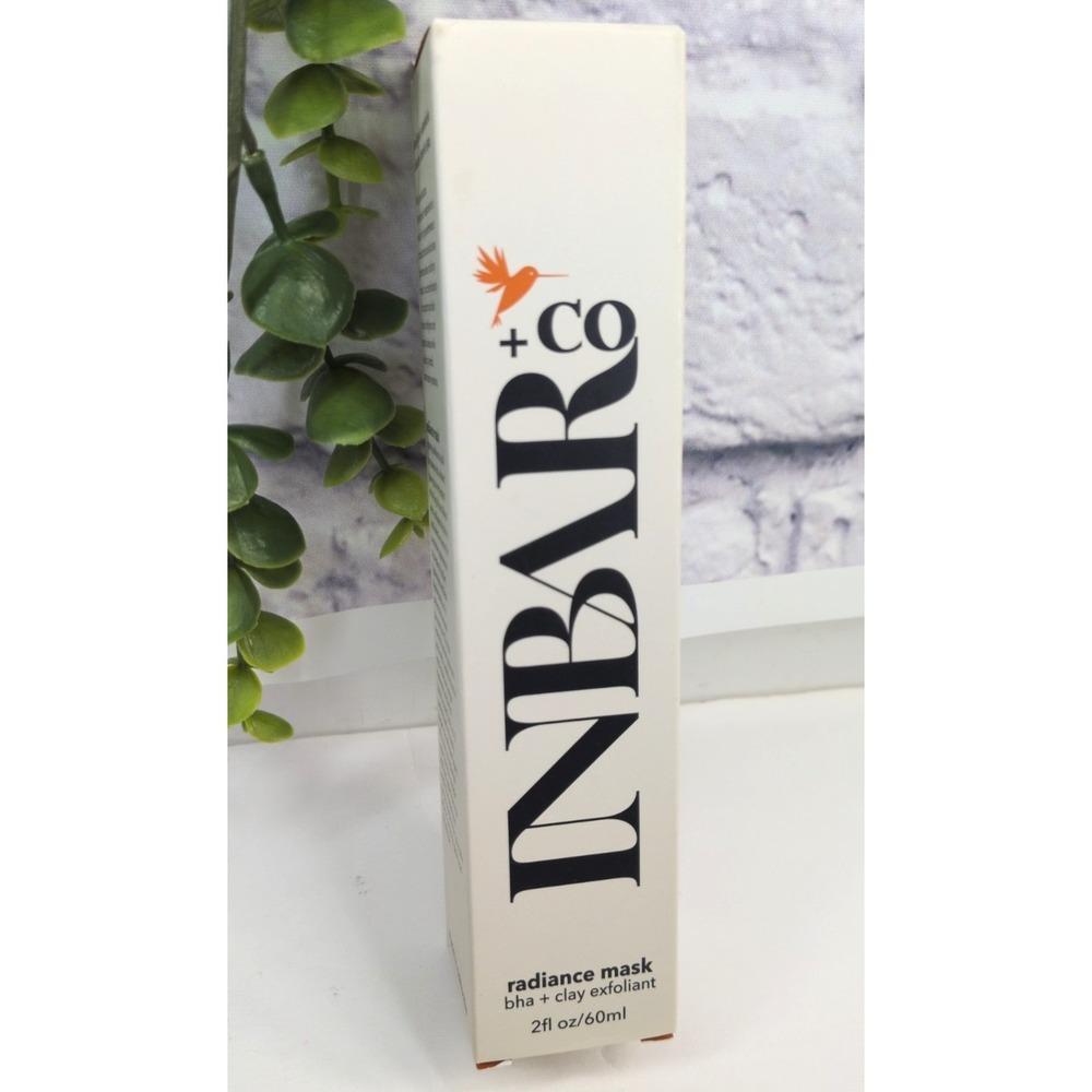 NIB! $70 RETAIL🖤INBAR + Co. Radiance Mask Bha Clay Exfoliant 2oz/60ml Made USA‎